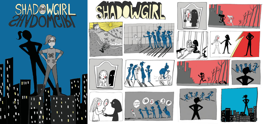 Shadow Girl — the city streets